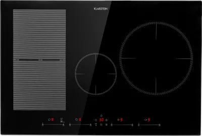 Image de Klarstein Plaque Induction 7500W, Plaque de Cuisson Electrique à Induction, Plaque Induction Encastrées 4 Feux, Tables de Cuisson Encastrable, Contrôle Tactile, Rechaud Electrique pour la Cuisine