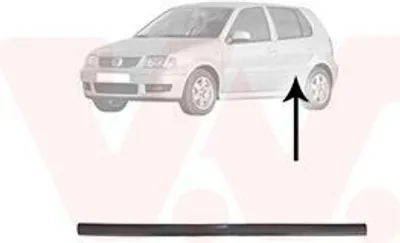 Produktbild von VAN WEZEL Zierleiste für die Tür Hinten Links Leiste für VW POLO (6N2) 5825405