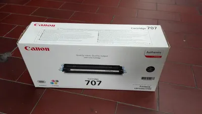 Produktbild von Canon 707 Black Toner Cartridge, 2500 Seiten, Schwarz, 1 Stück(e)
