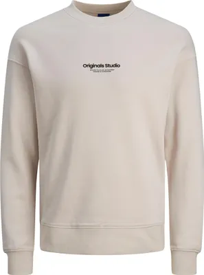 Produktbild von Jack & Jones Vesterbro Sweat Crew Neck Beige - Große XXL