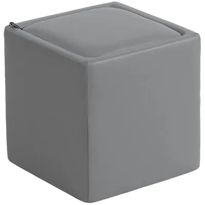 Obrázok produktu pre Úložný taburet, umelá koža, 40 cm x 40 cm x 40 cm, úložný priestor 44 l, nosnosť 100 kg, montáž nie je potrebná
