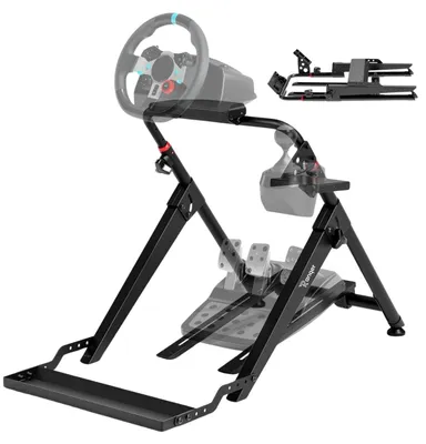 Image de Support de volant de course Pro - Pliable et stable - Noir