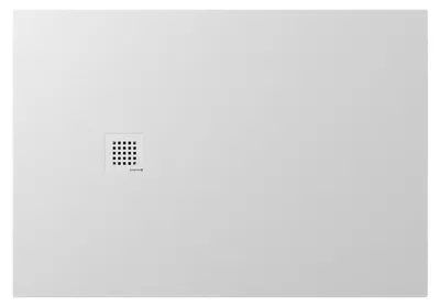 Produktbild von Polysan TRENECA Gussmarmor-Duschwanne 130x90cm, Verkürzungsmöglichkeit, weiß matt