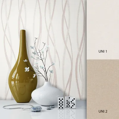 Produktbild von NEWROOM Tapete Beige Vliestapete Streifen - Modern Braun Linien Landhaus