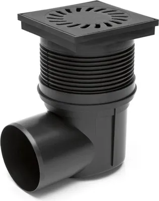 Obrázok produktu pre Dvorová kanalizácia Liatinový rošt 150x150mm Balkónová kanalizácia Sifónový systém Pivničná kanalizácia 324 V Li