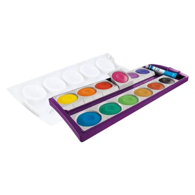 Produktbild von Pelikan Farbkasten K12 Violett inkl. Deckweiß. 12 Farben