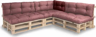 Obrázek produktu pro Polštáře z palet pro paletovou pohovku - polštáře z palet N_PPI (rohový polštář 60x40, červenohnědý)