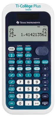 Image de Texas Instruments TI College PLUS Sac Calculatrice scientifique Noir - Bleu - Blanc (TI COLLEGE PLUS)