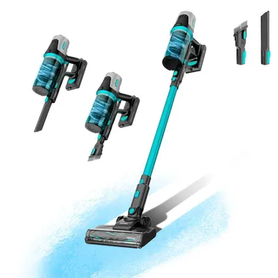 Obrázok produktu pre Cecotec Conga Rockstar 1500 Horizon Genesis XL, Tyčový vysávač, Bezvreckové, Čierna, Modrá, Suchý, Cyklónový, Koberec, Tvrdá podlaha, okno