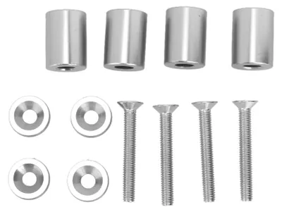 Obrázok produktu pre Hliníková zliatina pre automobilovú kapotu – vzduchový dištančný krúžok, vhodný pre 6 mm motor (strieborný)