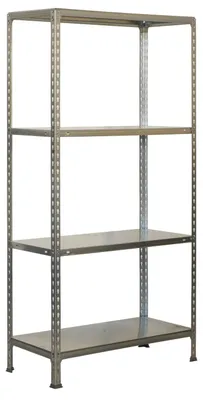 Image de Etagère Légère Sans Vis Ecoclick Superplus 4/500 Galvanisé Galvanisé 1500x1100x500 - Simonrack
