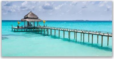 Produktbild von Tulup Leinwand-Bilder 140x70 Wandbild Canvas Kunstdruck Meer Brücke Architektur