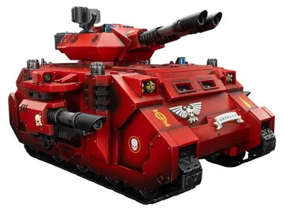 Produktbild von Joy Toy Warhammer 40k Blood Angels Predator Annihilator Mit Zwillingslaserkanonen 1/18 Figur 26 Cm    One Size