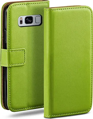 Produktbild von moex® Book Case kompatibel mit Samsung Galaxy S8 Plus - Hülle 360 Grad klappbar, Grün