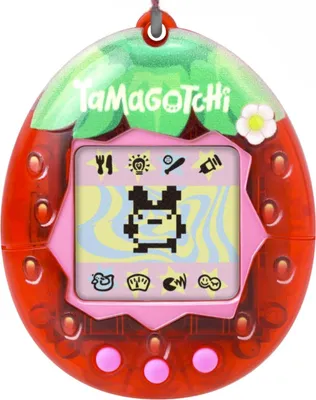 Produktbild von Bandai - Tamagotchi - Original Tamagotchi - Fresh Strawberry - Elektronisches virtuelles Haustier - Interaktives Haustierspielzeug - Erdbeermotiv - Spielzeug für Kinder ab 8 Jahren - 42998