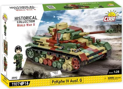 Obrázek produktu pro COBI PzKpfw IV Ausf. G, Sada na stavění, 10 rok/roky, 1107 kusů