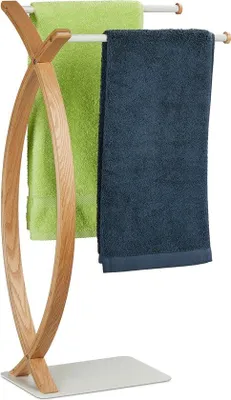 Immagine prodotto di Portasciugamani in acciaio e MDF - stile moderno - 79,5 x 42 x 28 cm