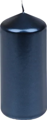 Produktbild von Stumpenkerzen "Edelglanz" Nachtblau 130/57 mm, 12 Stück Steinhart Kerzen in RAL-Kerzen Güte Qualität