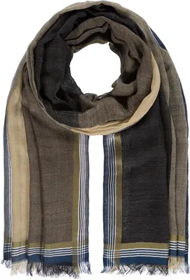 Produktbild von Passigatti Schal mit bunter Borte, Gr. ONESIZE