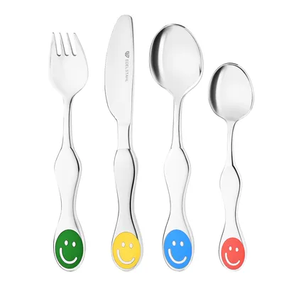 Produktbild von GRÄWE Kinderbesteck 4-tlg. SMILE