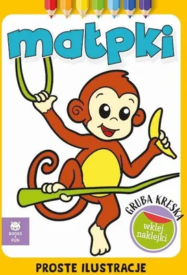 Produktbild von Gruba kreska Małpki kolorowanka dla dzieci