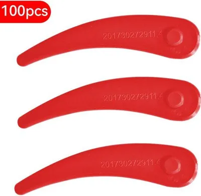 Zdjęcie produktu dla 100 sztuk miesięcznie – plastikowe ostrze do kosiarki w kształcie kosiarki – plastikowe ostrze do kosiarki – akcesoria do narzędzi ogrodniczych
