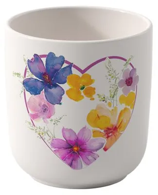Produktbild von Villeroy & Boch 275 Jubiläum Becher Mariefleur 8,5 x 8,5 x 9 cm weiß Vorteilsset 4 Stück 1016889655 4003686430266