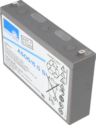 Zdjęcie produktu dla Akumulator kwasowo-ołowiowy Sonnenschein Dryfit A506/6,5 S, złącze 4,8 mm, styki Faston