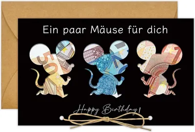 Produktbild von BOYATONG Lustige Geldgeschenk Geburtstagskarte Umschläge Papierqualität