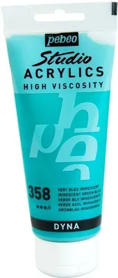 Produktbild von Irisierende Acrylfarbe - Blaugrün - 100 ml