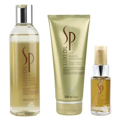 Zdjęcie produktu dla Szampon Wella SP Luxe Oil 200 ml + odżywka Wella Sp Luxe Oil Reconstructive Elixir 30 ml