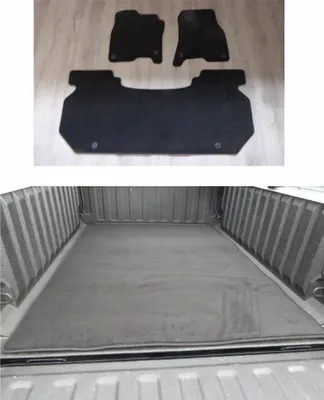 Image de Tapis de coffre et de sol en velours - Noir