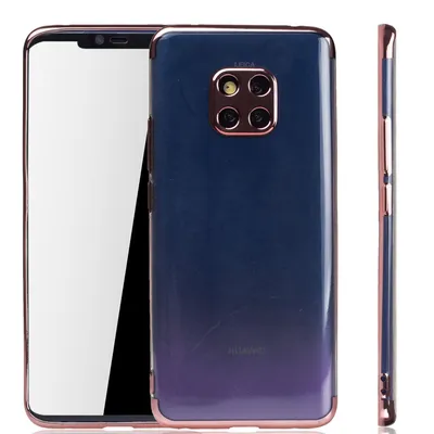 Image de Coque de protection pour Huawei Mate 20 Pro, couleur rose, transparente, en TPU silicone