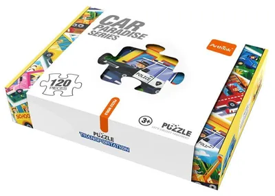 Produktbild von Lernpuzzle Fahrzeuge Set - 120 Teile - 6 x 20 Teile Vorschulpuzzle ab 4 Jahren
