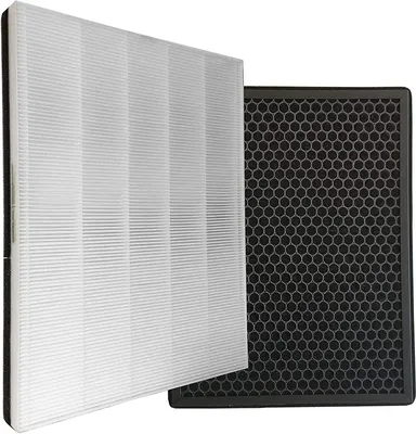 Produktbild von Sillar Ersatzfilterset passend für Philips AC1214/10 und AC2729/10 Luftreiniger, HEPA und Aktivkohle-Filter, ersetzt Philips FY1410/30 und FY1413/30 - Ersatz