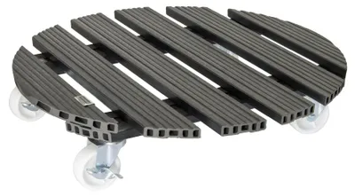 Zdjęcie produktu dla Wózek do roślin z tworzywa WPC, średnica 50 cm, udźwig 120 kg