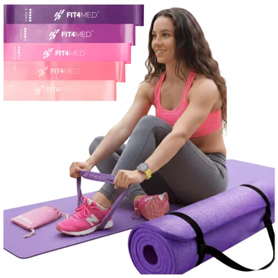 Obrázok produktu pre Elastické pásy na fitnes cvičenie + podložka