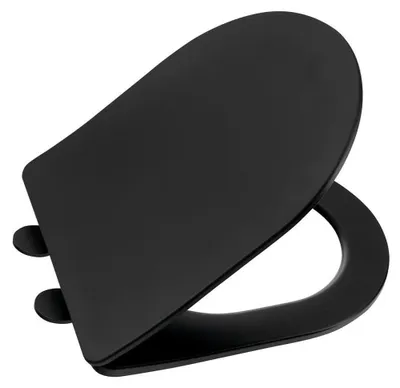 Productafbeelding van Sapho PACO toiletzitting, SLIM, Soft Close, Easy Take, mat zwart