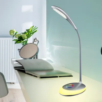Produktbild von RGB LED Tischleuchte, Touch, dimmbar, schwenkbar, H 48 cm