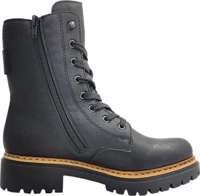 Imagen del producto de Zapatos de cordones negros para mujer de la marca Rieker, ideales para uso diario