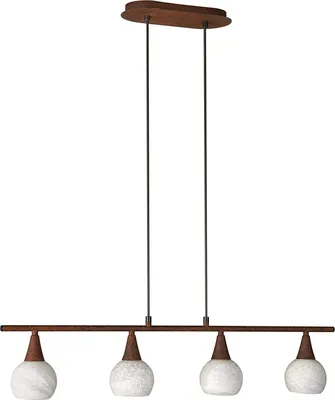 Produktbild von Massive Pendelleuchte 511578610, Flexible Halterung, Braun, Weiß, Metall, Synthetik, Glas, Schlafzimmer, Wohnzimmer