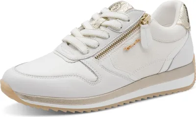 Produktbild von Tamaris Comfort Damen Sneaker Leder Reißverschluss T-flow Sohle 8-83734-46, Größe:39 EU, Farbe:Weiß