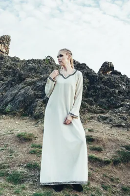 Produktbild von Wikingerkleid "Brigida", Natur XS