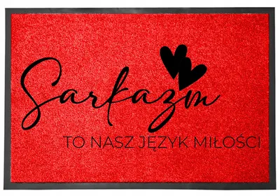 Produktbild von TabPrint Fußmatte 40x60 cm Rot Sarkasmus Spruch