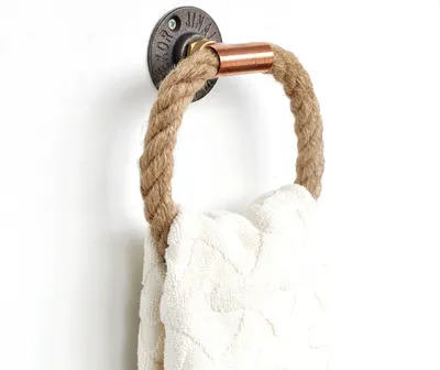 Produktbild von Skye Decor, Almıla- COP011EVL, Roségold, Handtuchhalter & -haken, 16x16x6 cm, 100% Seil