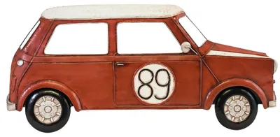 Metall-Wanddeko Auto rot 43x96 cm