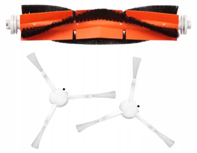 Produktbild von Bürstenset für Xiaomi Vacuum Mop 1C und Dreame F9 - 1 Hauptbürste - 2 Seitenbürsten - 3 Teile