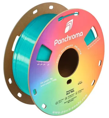 Produktbild von Polymaker Panchroma Silk PLA Filament, 1,75mm, 1kg - Farbton: Silk Teal
