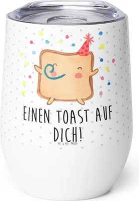 Produktbild von Mr. & Mrs. Panda thermosbecher Toast Party - Weiß - Geschenk, Freundin, Hochzeitstag, für Partner, Frauen, Thermobecher, Isolierbecher, Freund, kaffee tasse, Valentinstag