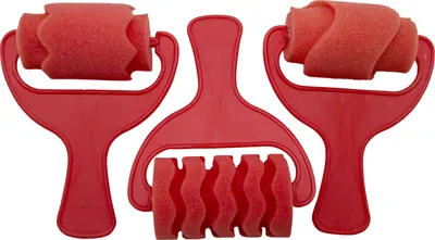 Produktbild von EDUPLAY 370002 Musterroller 3er Set rot, rot (1 Set)